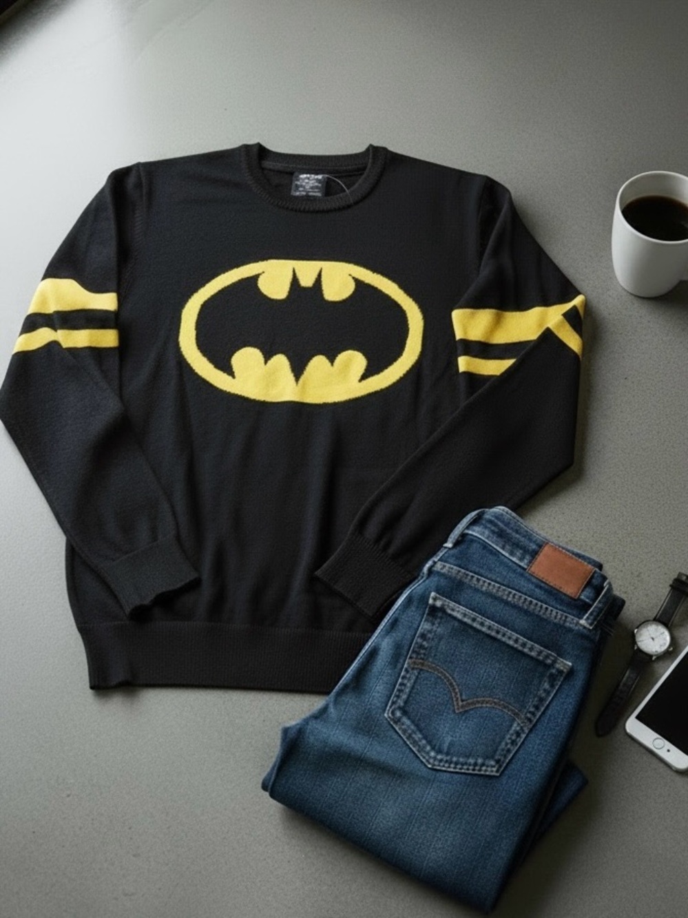 Batman Logo Crewneck Sweater